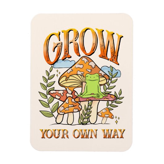 Groei je eigen weg magneet (Verticaal)