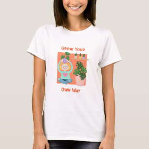 Groei je eigen weg Zelfvoorzienend Homesteading T-shirt