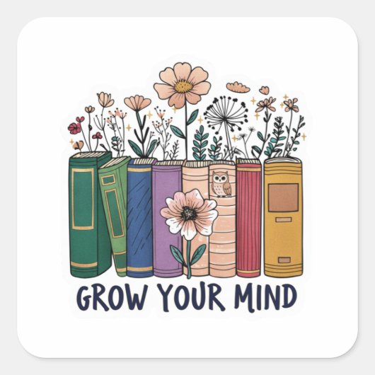 Groei Je Geest Sticker (Voorkant)