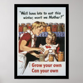 Groei je voedsel Wereldoorlog 2 Poster