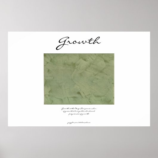 Groei - Kracht Groen - Feng Shui Poster (Voorkant)