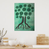 "groei" Kunstschilder Poster (Keuken)