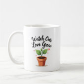 Groei Liefde met Hart Plant Design Koffiemok (Links)
