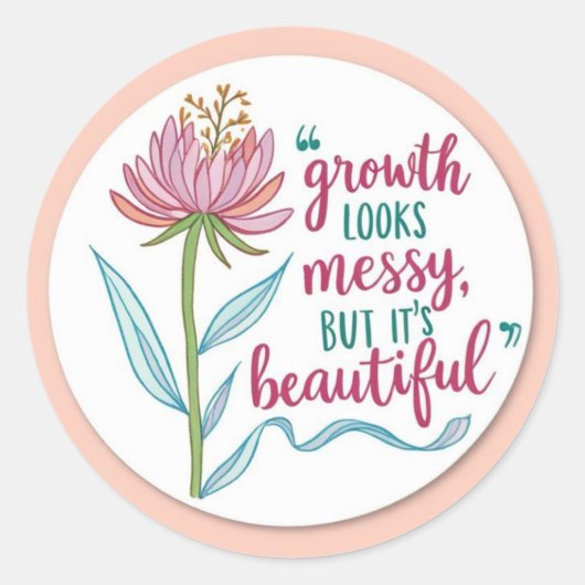 Groei lijkt rommelige Stickers (Voorkant)