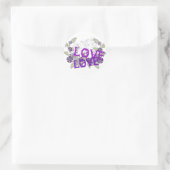Groei Love Ronde Sticker (Tas)