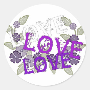 Groei Love Ronde Sticker