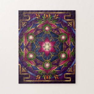 Groei Mandala Puzzle door Rachel C. Bemis Legpuzzel