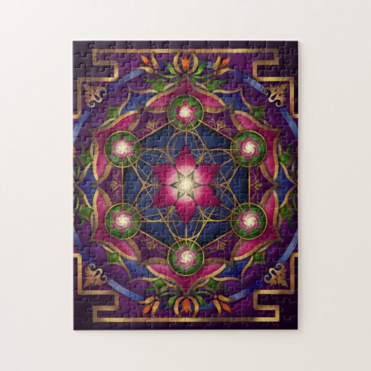 Groei Mandala Puzzle door Rachel C. Bemis Legpuzzel (Verticaal)