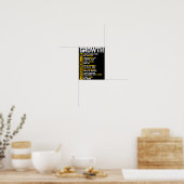 Groei Mentaliteit Motiverende Spreuk Inspirerend R Poster (Keuken)