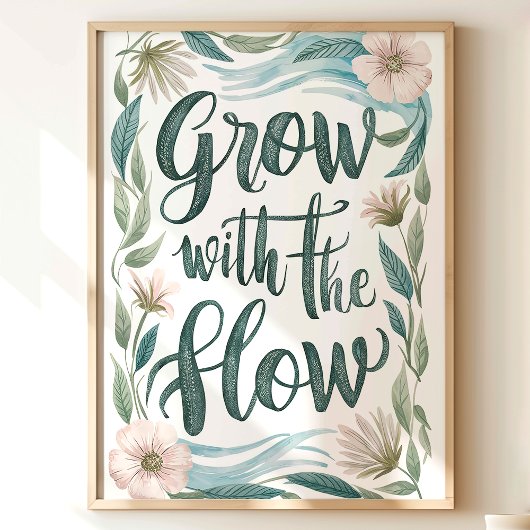 Groei met de Flow Floral Art Print
