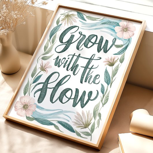 Groei met de Flow Floral Art Print