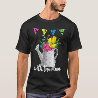 Groei met de Flow Zen Yoga Tuinieren Meditatie R T-shirt