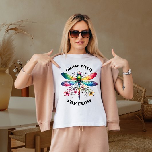 Groei met de stroom t-shirt