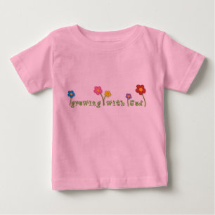 Groei met God Christelijk baby t-shirt