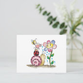 Groei met mij! Grandit avec moi! Briefkaart (Staand voorkant)