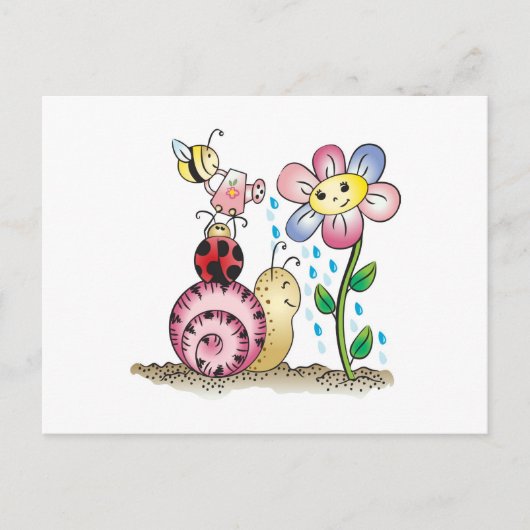 Groei met mij! Grandit avec moi! Briefkaart (Voorkant)