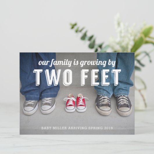 Groei met twee maanden zwangerschap aankondiging (Staand voorkant)