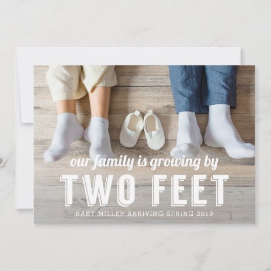 Groei met twee maanden zwangerschap aankondiging (Voorkant)