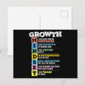 Groei Mindset Classroom Brain Motivation Entrepre Briefkaart (Voorkant / Achterkant)