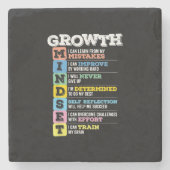 Groei Mindset Classroom Brain Motivation Entrepre Stenen Onderzetter (Voorkant)