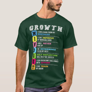 Groei Mindset Classroom Brain Motivation Entrepre T-shirt