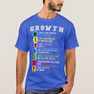 Groei Mindset Classroom Brain Motivation Entrepre T-shirt