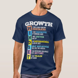 Groei Mindset Classroom Brain Motivation Entrepre T-shirt
