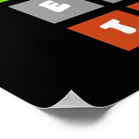 Groei Mindset Funny Poster (Hoek)