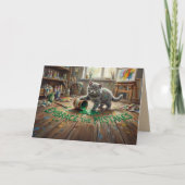 Groei Mindset Kitten Animalcore Therapie Kunst Kaart (Voorkant)