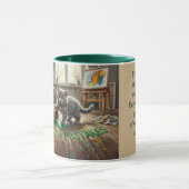 Groei Mindset Kitten Animalcore Therapie Kunst Mok (Midden)