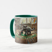 Groei Mindset Kitten Animalcore Therapie Kunst Mok (Voorkant links)