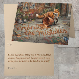 Groei Mindset Vos Animalcore Therapie Kunst Begroe Kaart