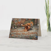 Groei Mindset Vos Animalcore Therapie Kunst Begroe Kaart (Voorkant)
