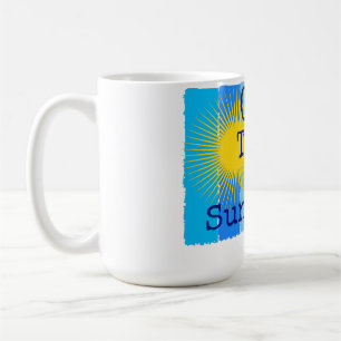 Groei naar het zonlicht. koffiemok