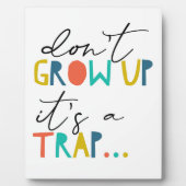 Groei niet omhoog het is een Kind van de Ventilato Fotoplaat (Voorkant)