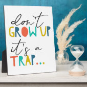 Groei niet omhoog het is een Kind van de Ventilato Fotoplaat (Zijkant)