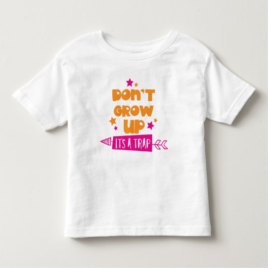 Groei niet omhoog Het is een val, Pijl, Sterren Kinder Shirts (Voorkant)