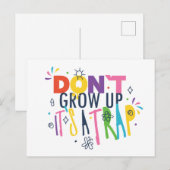 Groei niet op, het is een val briefkaart (Voorkant / Achterkant)