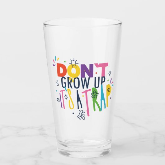Groei niet op, het is een val glas (Voorkant)