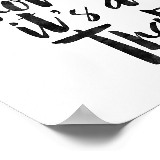 Groei niet op, het is een val poster (Hoek)