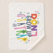 Groei niet op, het is een val sherpa deken (Voorkant)