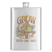 "Groei op je eigen manier" | Mediterende kikker &  Flacon (Voorkant)