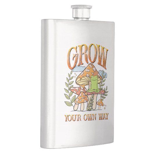 "Groei op je eigen manier" | Mediterende kikker &  Flacon (Rechts)