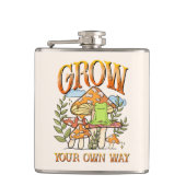 "Groei op je eigen manier" | Mediterende kikker &  Heupfles (Voorkant)