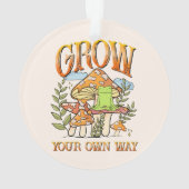 "Groei op je eigen manier" | Mediterende kikker &  Ornament (achterkant)