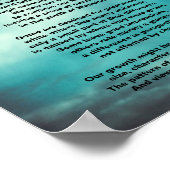 "Groei", origineel gedicht op poster van 8 x 10 in (Hoek)