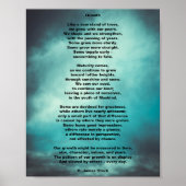 "Groei", origineel gedicht op poster van 8 x 10 in (Voorkant)