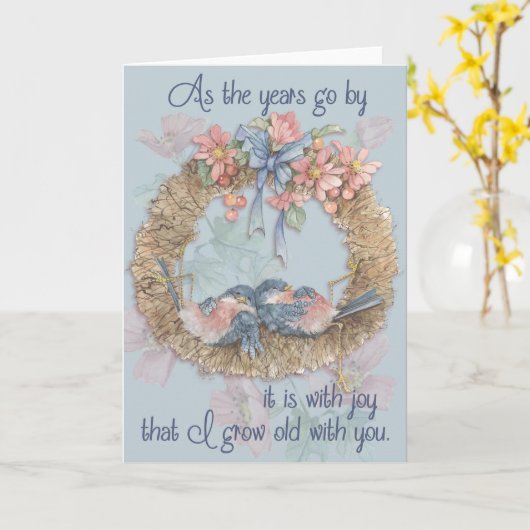 Groei Oud met je - Wenskaart Kaart (Gele Bloem)