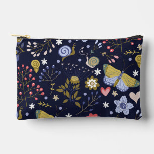 Groei positieve bloemen en vlinder Kleurrijk Etui