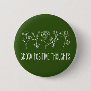 Groei Positieve Gedachten Esthetisch Ronde Button 5,7 Cm